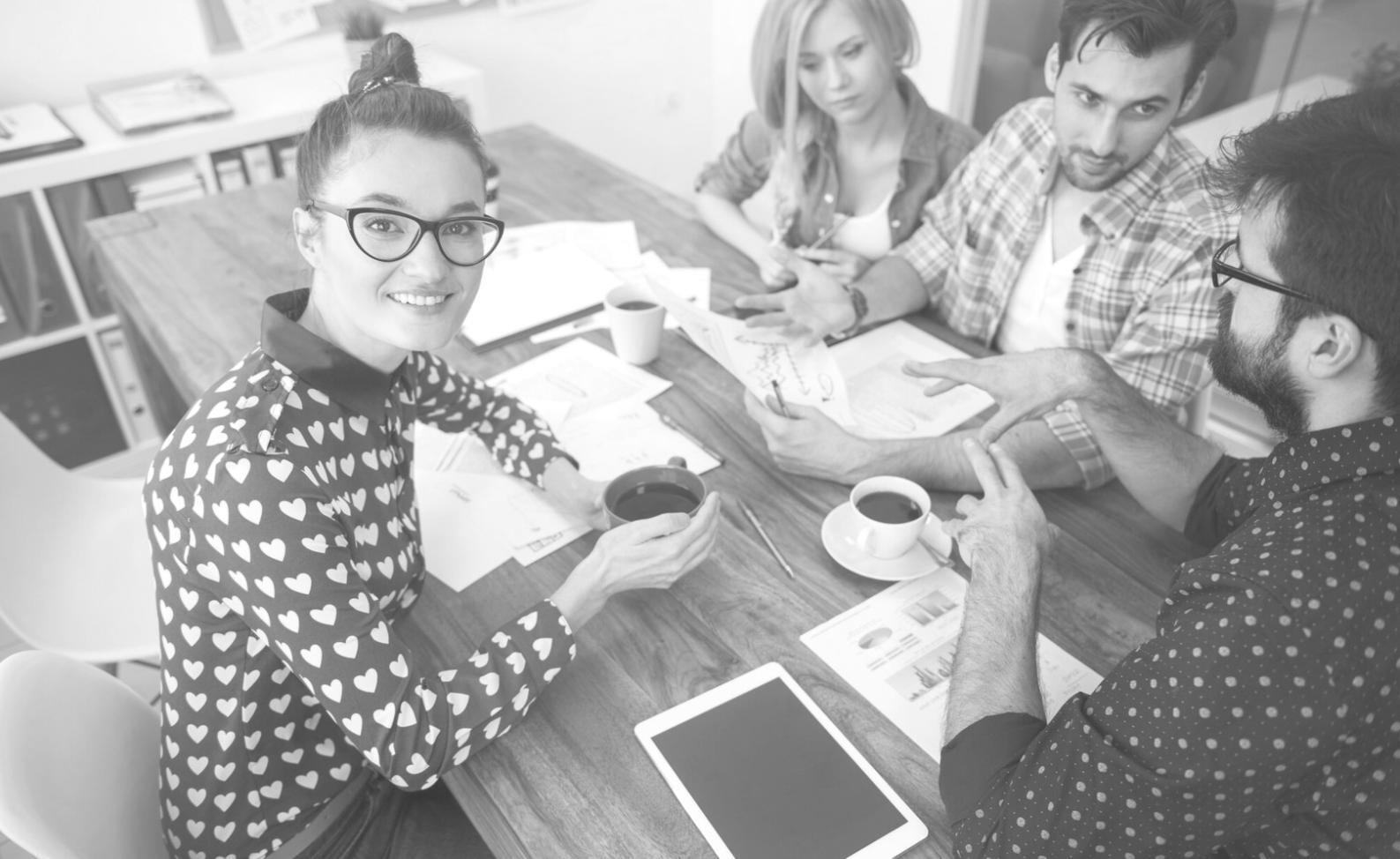 Notre espace de travail collaboratif à Saskatoon où l'équipe dasequilon développe des outils d'analyse budgétaire